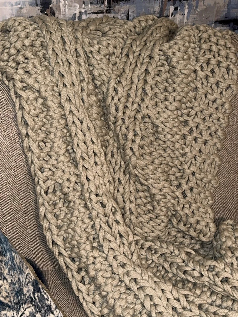 POTTERY BARN BEST SELLER Colossal Handknit Throw